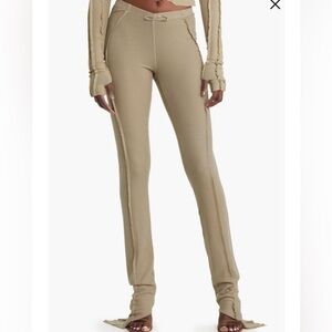 SAMI MIRO VINTAGE Asymmetric Extralong Rib Pants